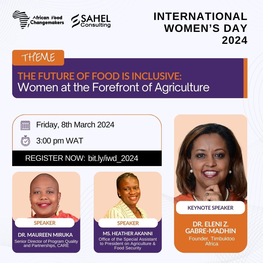 Happy International Women’s Day! Pleased to celebrate the power of women in agriculture with @the_afchub and witness the unveiling of the inspiring 2024 Leading African Women in Food Fellowship cohort. Register now and secure your spot: bit.ly/iwd_2024 #IWD2024