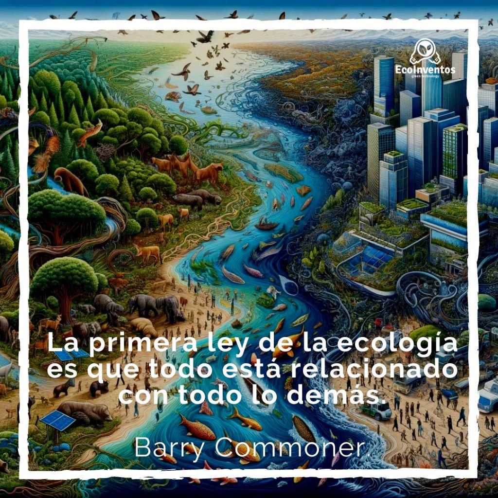 EcoInventos's tweet photo. La primera ley de la ecología es que todo está relacionado con todo lo demás.

Barry Commoner. https://t.co/S8vVGL6OXb
