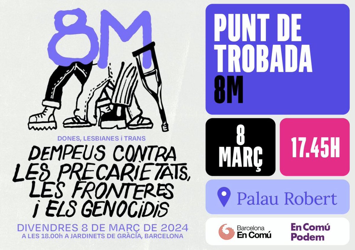 Aquesta tarda omplim els carrers i alçem les notres veus per deixar-ho clar: el futur és de les dones. 

Demà continuarem lluitant contra l’onada reaccionaria i masclista per a que el present també ho sigui!

Ahir, avui, demà i sempre: Feliç i combatiu #DiadelaDona #8M ✊🏽🔥