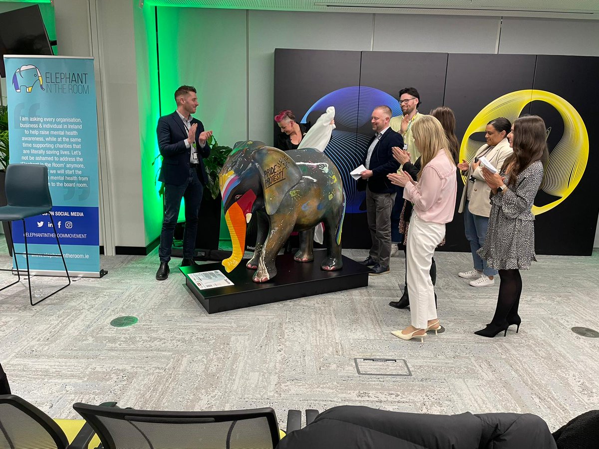 ElephantIn2022's tweet photo. We're thrilled to announce that @Deloitte has joined the Elephant In The Room family by adopting one of our unique elephants! @SarahEvaManson #diversityandinclusion #makinganimpacthatmatters #lifeatdeloitte https://t.co/yGQwY6XhM8