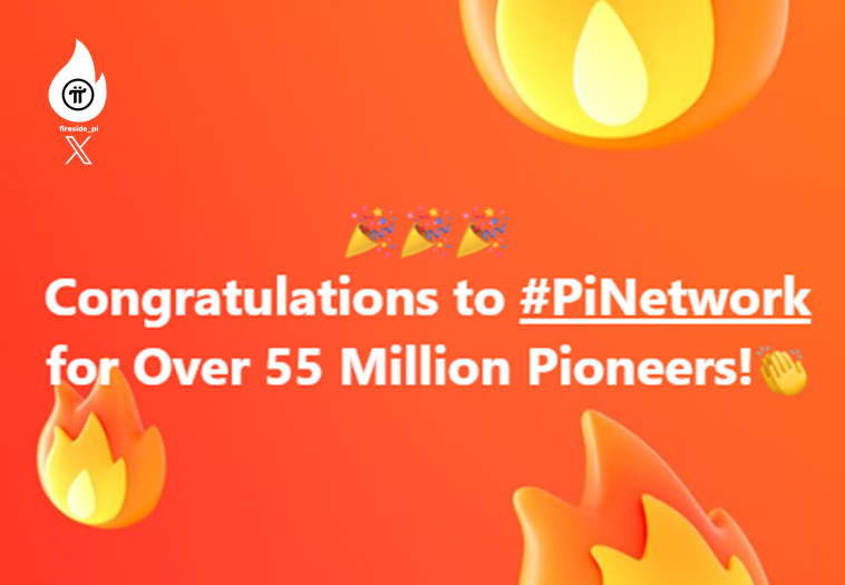 fireside_pi's tweet photo. 🔥 Hot News! @PiCoreTeam  
️🎉Congratulations to #PiNetwork for Over 55 Million Pioneers!
✅ Today PiCoreTeam officially Pi network has reached over 55 million global pioneers in the article Pi Ad Network - Congratulations to more than 55 million pioneers who have actively and continue to spread Pi to reach 100 million people as soon as possible.

#PiNetwork #PiNews #PiDay2024 #fireside