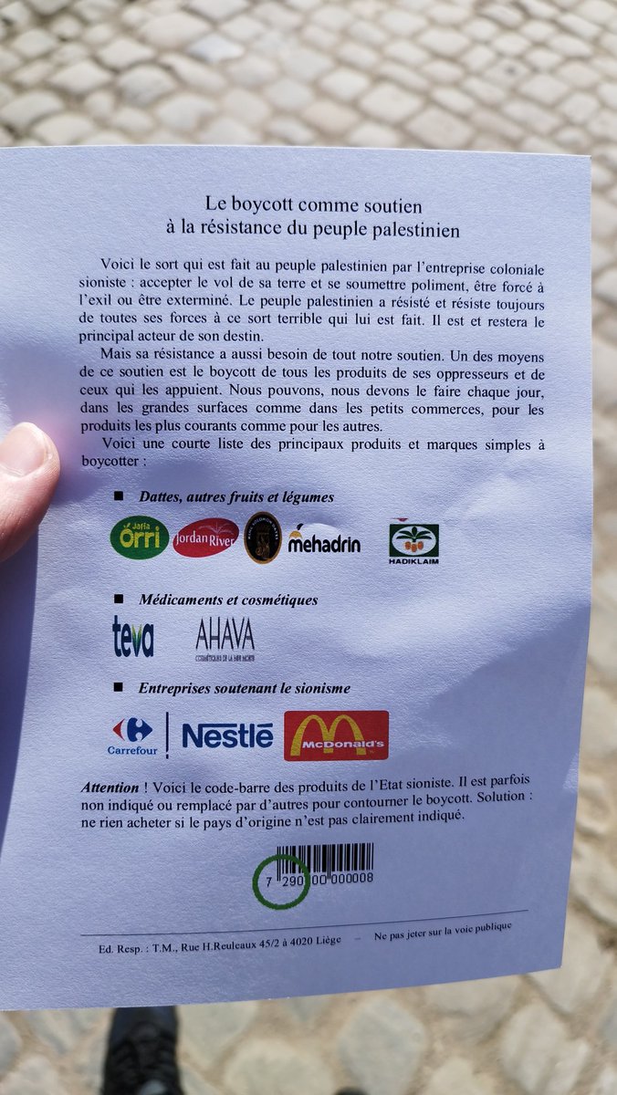 Le sujet de La khotba était super intéressant et super bien raconté subhan'Allah j'en ferais un thread insha Allah 

En attendant je vous partage ce papier donner a la sortie de la mosquée