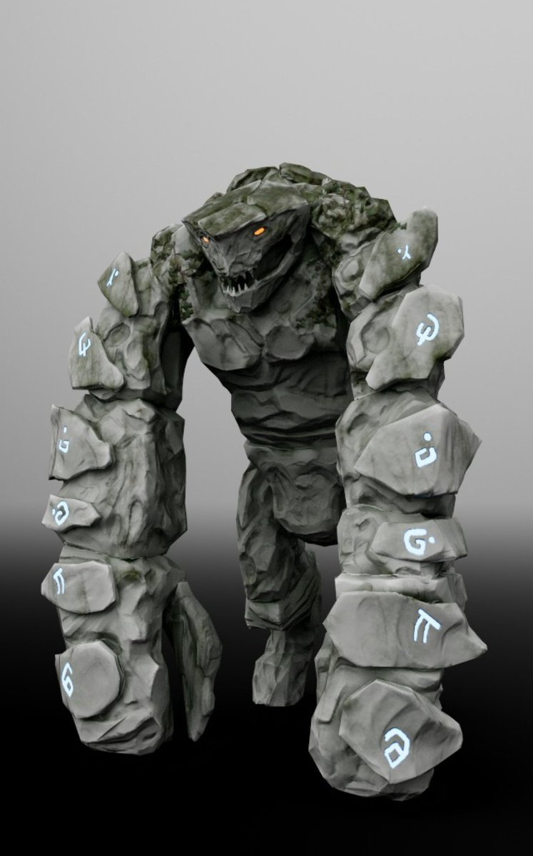 IkesanGS3D's tweet photo. Hello there!! I'm glad to show you my first texturing. Sculpting, retopology and texturing. Soon I will make more textures for the golem. I'll try an ice and volcano texture, and maybe some more ✌🏻☺️

#Blender #SubstancePainter #Sculpting #Texturing https://t.co/ImGh31THTK