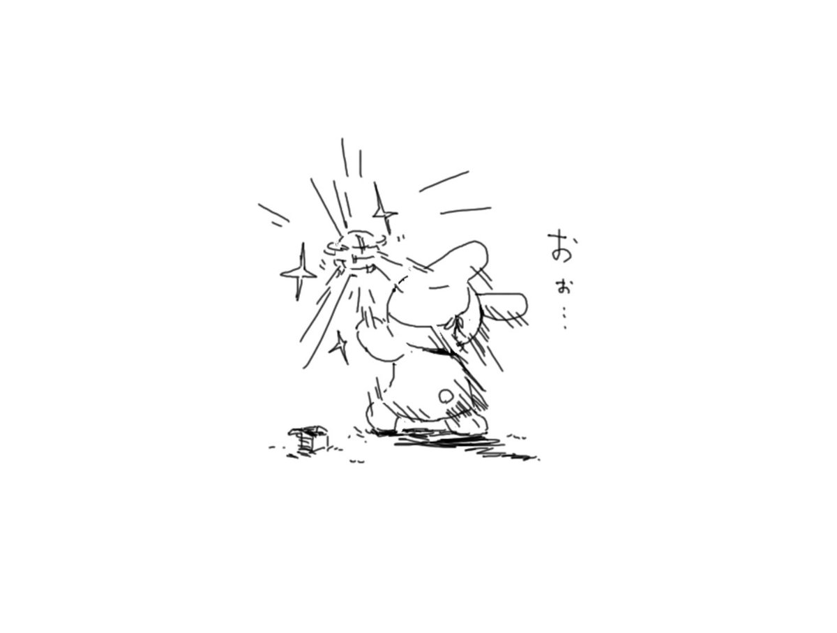 こちらはこじゃさんが描いてくれた、自室でそらとぶミラボールを扱う私。見てきたように描くじゃん。 