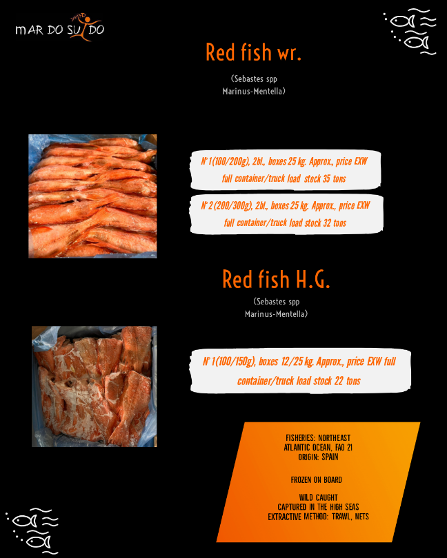 #mardosuido #redfish #frozenfishoffer #gallineta #congelado #ofertadeldia