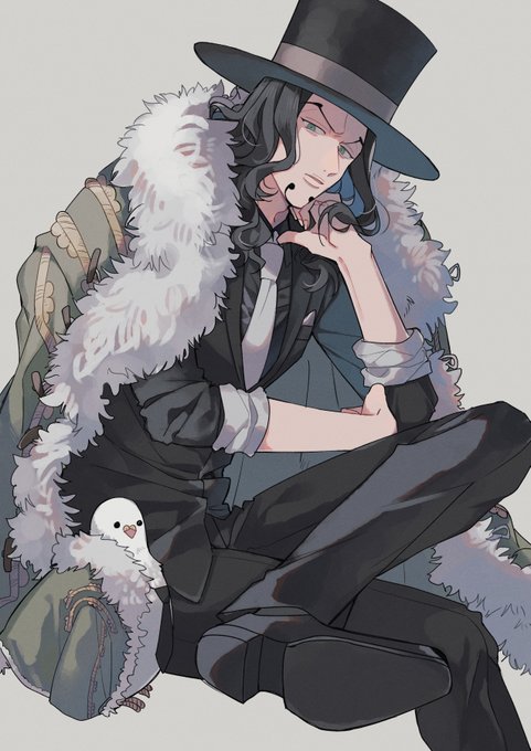 「black jacket fur-trimmed jacket」 illustration images(Latest)