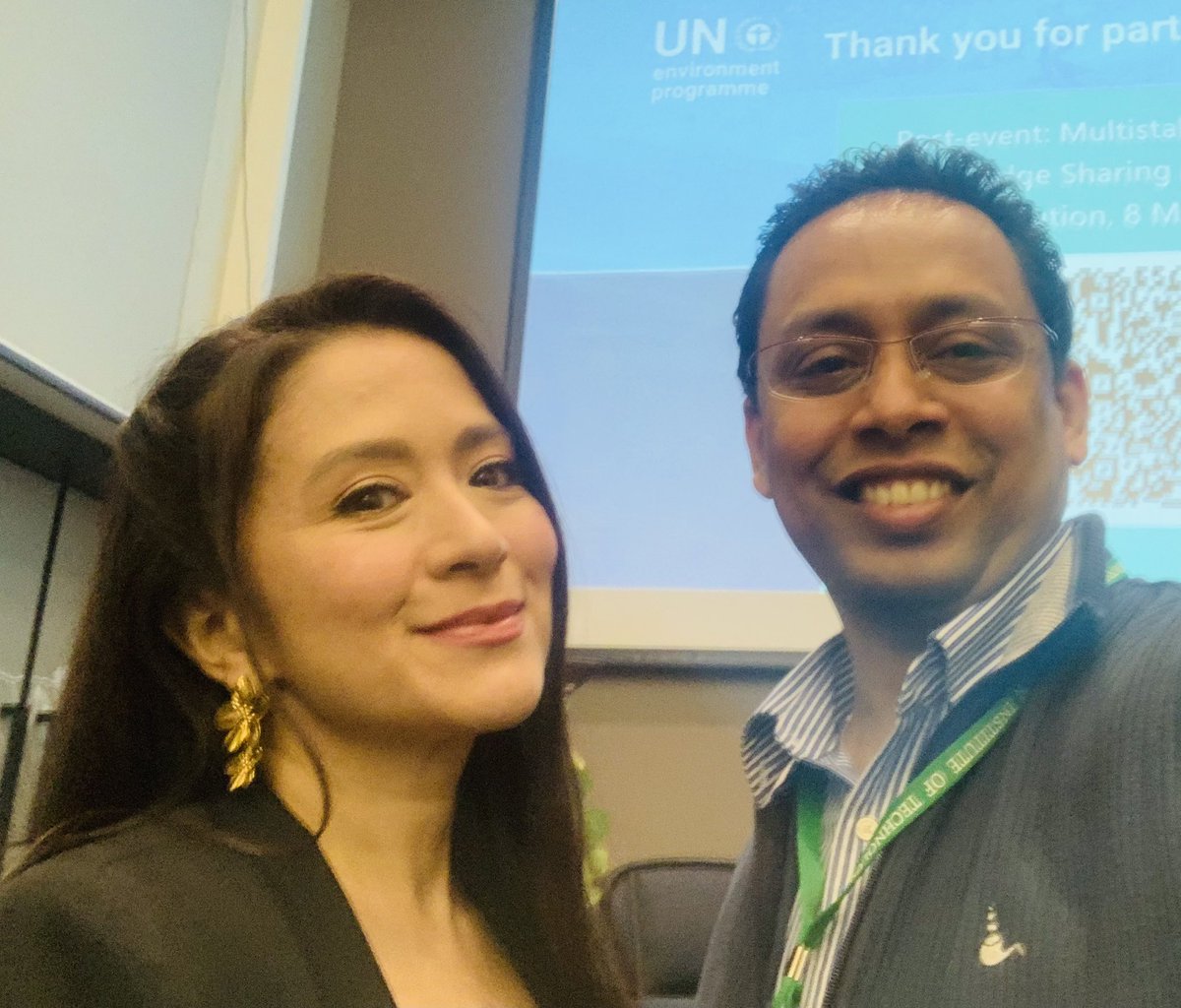For the people and the planet! Great meeting with lovely @AntoinetteTaus one of the most influential role models in our field. #INC4 #asia #pacific #ASEAN #thailand #PlasticPollution #UNEP