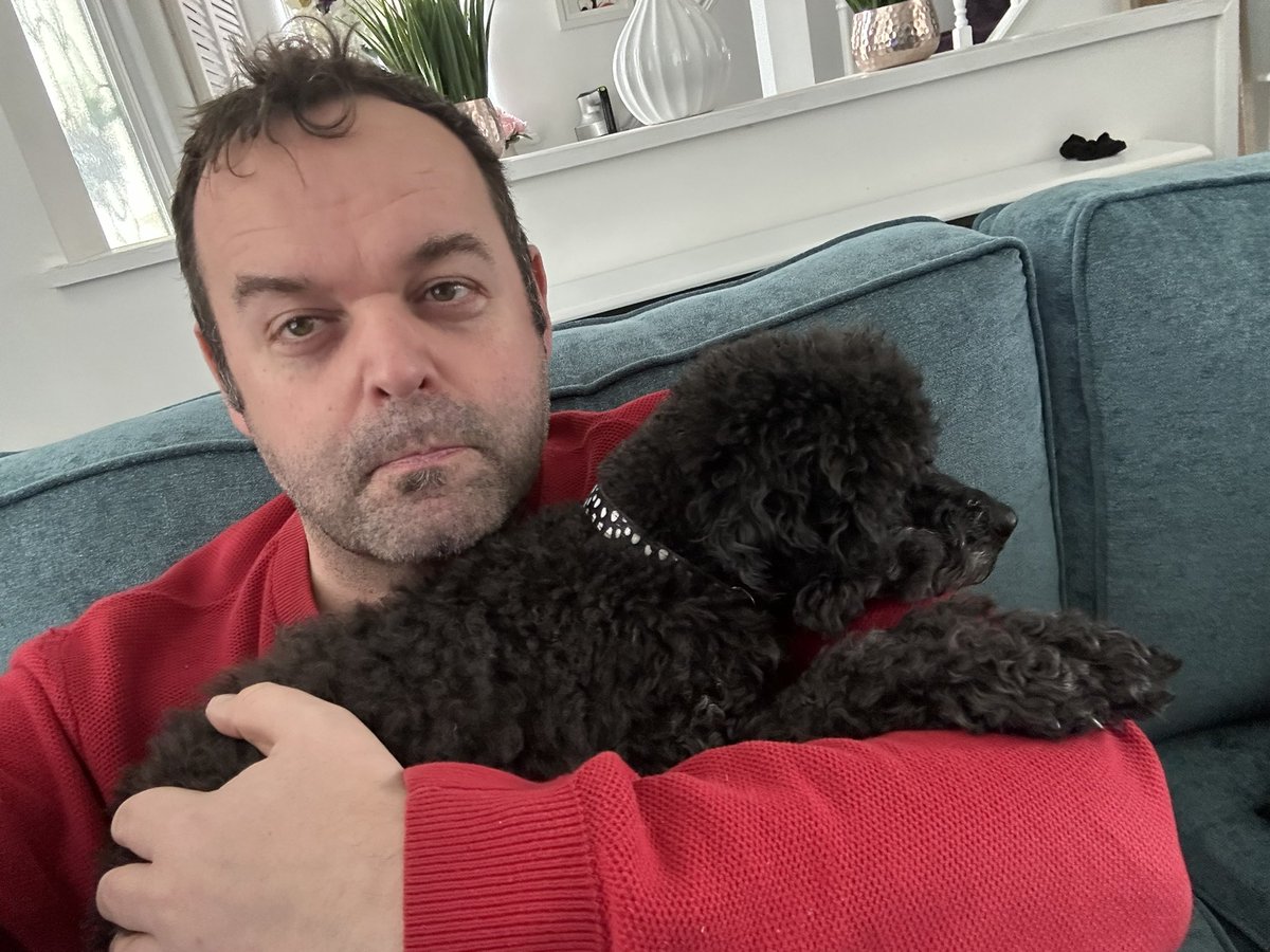 jmcloughlin's tweet photo. Lunchtime cuddle with Milo #doguncle #duncle https://t.co/rNr05QEwHk