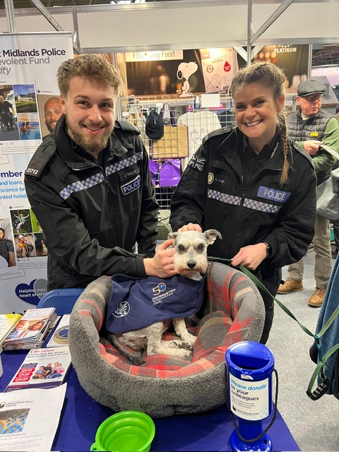 We’re at Crufts! Thanks to everyone who has been to see us @Crufts We've received lots of kind donations. If you’re visiting the show, please stop by and meet our Stress Relief Officer, Beattie. We're in Hall 3 49a. Thanks again to @WMPDogs for allowing us to join them this year.
