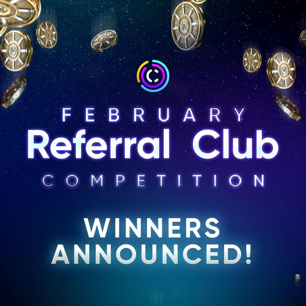 10 million C1 Tokens shared among the top 1,500!💥 
The results of the February Referral Club Competition are in! Are you one of the top 1,500 referrers who will share in 10 million C1 Tokens?