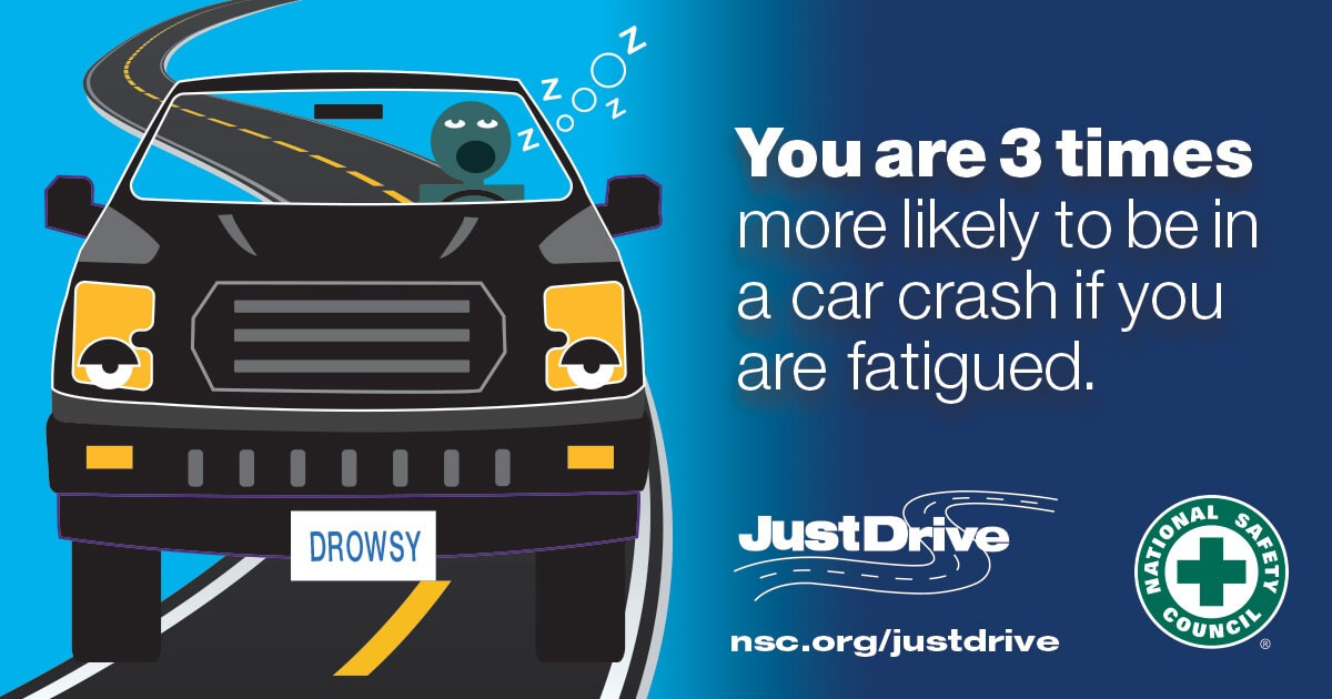 Falling asleep at the wheel is a major risk of drowsy driving. Prioritize your safety and the safety of others by staying awake and focused while driving. 🌙🚗 #DriveAlert #DriveAwake