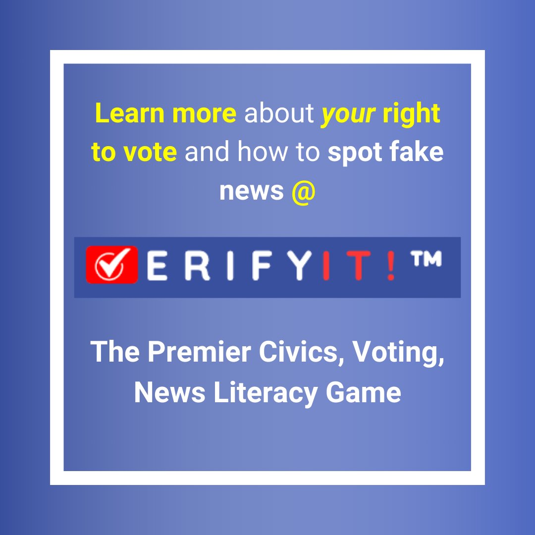 🏃 Teachers, do your students know what the “March On For Voting Rights” rally was for? 🏃

🎯 Play the VerifyIt Game now to find out! Link in the bio.

#CivicEd #edchat #educators #civics #CAEdChat #teachertwitter #newsliteracy #socialstudies #sschat #verifyit #teachingtools