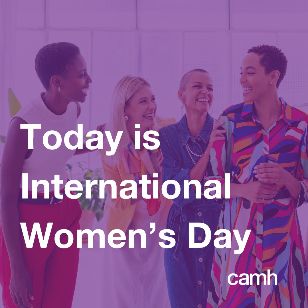 It’s International Women’s Day. CAMH is committed to reducing the prevalence and manifestation of numerous mental health disorders faced by women and gender-diverse people. With your support, we can change mental health care forever. #NoOneLeftBehind #IWD #IWD24