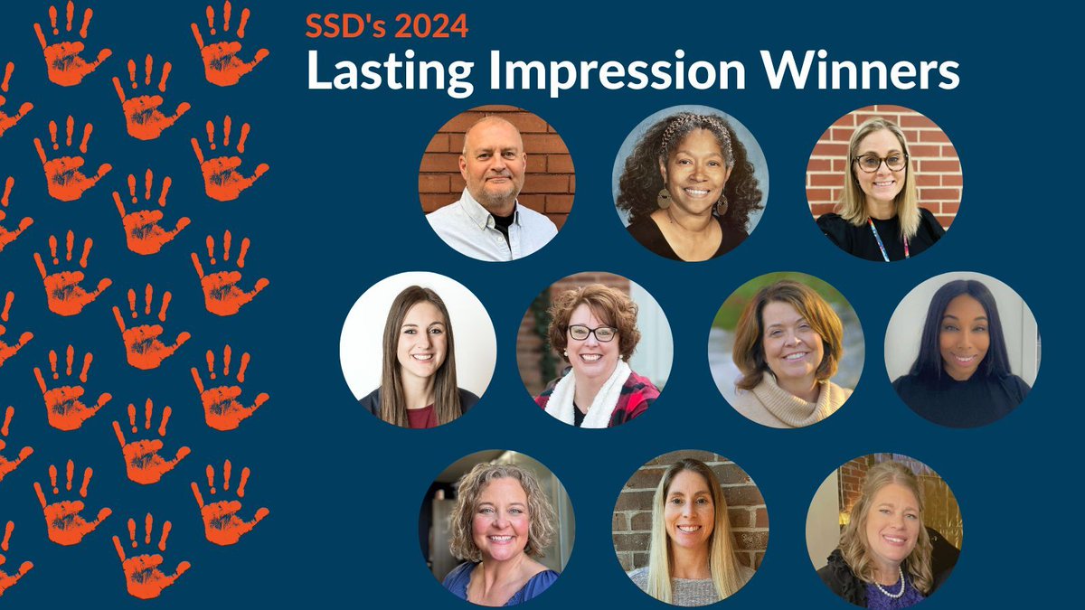 SSDStLCo's tweet photo. SSD's Lasting Impression Award honors staff who positively impact students through support outside the classroom. Social workers, counselors, therapists, &amp; more, contribute to each student’s experience in countless ways, leaving a lasting impression.
https://t.co/kdnPF0mMZe https://t.co/qYM6Kq8RgR