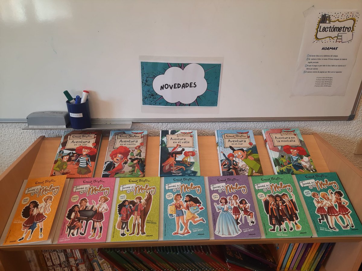 📚 🆕 La escritora Enid Mary Blyton y sus colecciones como Los Cinco, Secreto, Los Siete Secretos, Misterio y Torres de Malory, son los protagonistas de nuestra Biblioteca este mes. 
#bibliotecaescolar