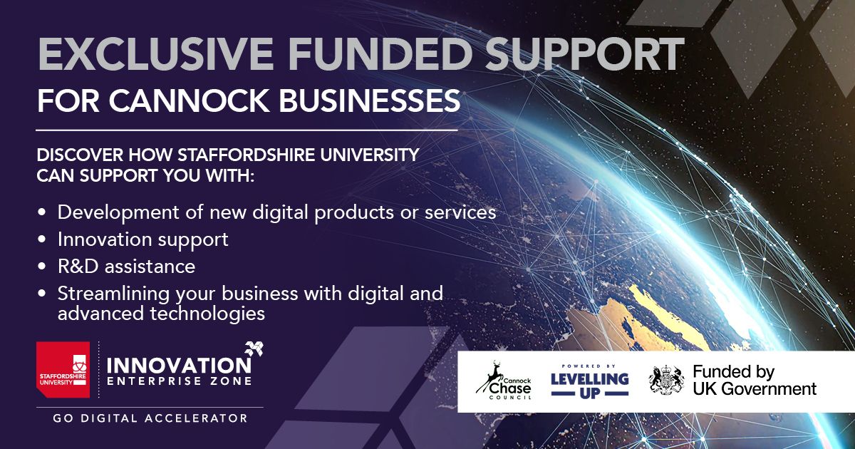 📞 Calling all Cannock innovators! 💡 Explore funding* opportunities through our Go Digital Accelerator Program and turn your ideas into reality! *Subject to eligibility #InnovationFunding #UKSPF #LevellingUp #CannockChaseCouncil Find out more: buff.ly/42SNSpC