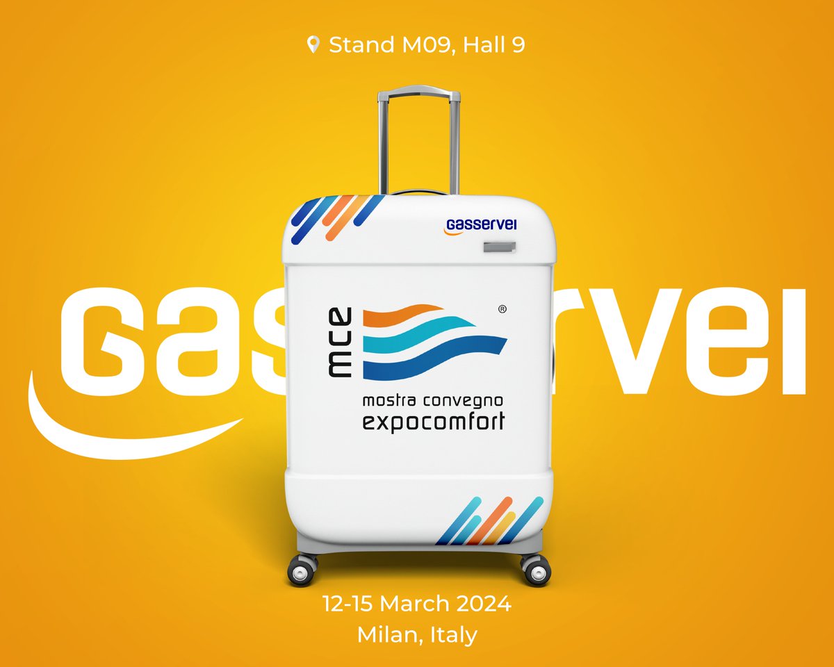 Gas_Servei's tweet photo. 🌍 Venite a trovarci la prossima settimana allo Stand M09, Padiglione 9, @mcexpocomfort, @FieraMilanoSpa. Presso il nostro stand potrete vedere tutte le novità del nuovo Catalogo 2024 in italiano. Vi aspettiamo! #MCE2024 https://t.co/Tq5H0c4xMK