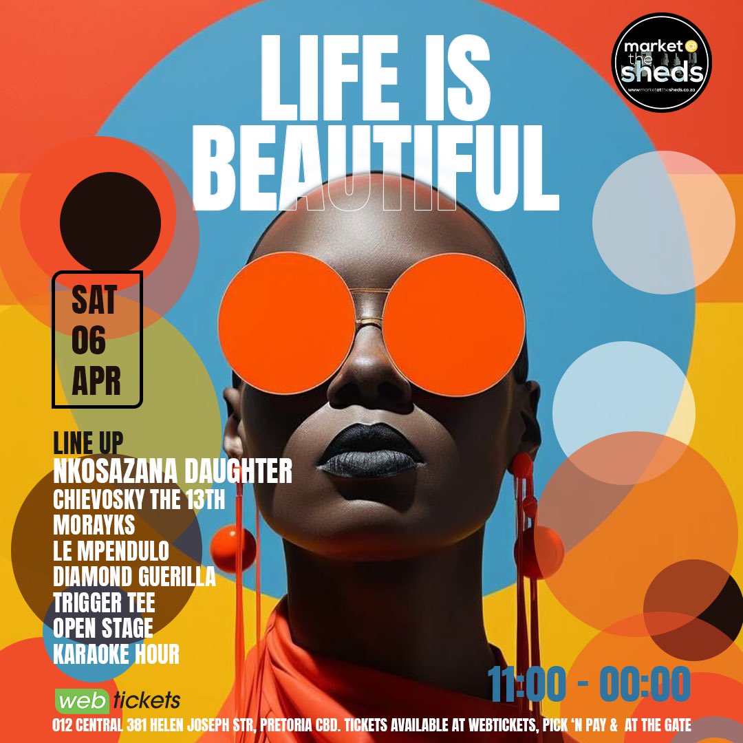 Marketattheshed's tweet photo. Market@theSheds Celebrates Life Is Beautiful.

Market@theSheds is thrilled to announce “Life Is Beautiful,” a vibrant celebration of life, music, and community, set to take place on April 6th.

The event will feature an electrifying lineup of local musicians, headlined by https://t.co/wShdqwmmir