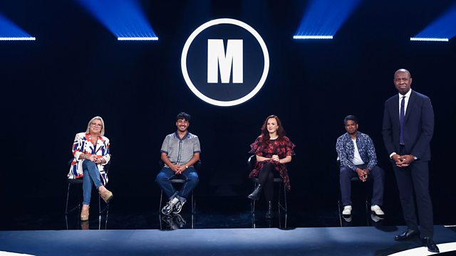 Contenders in the #BlackChair tonight: @triciapenrose, @karimzeroual, @CatherineBohart & @GavinROfficial, answering questions on: Madonna in the 1980s, The Films of Jim Carrey, Vita Sackville-West & The 'Mission: Impossible' Films. Tune in at 7:30pm on BBC1. #CelebrityMastermind