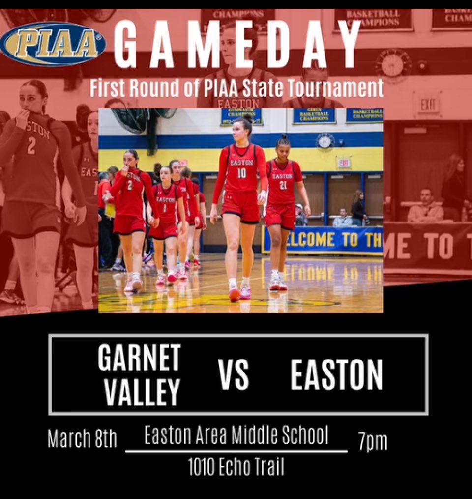 🚨FIRST ROUND OF STATE PLAYOFFS for your D11 6A 24-3 LADY ROVERS 🆚 Garnet Valley D1 6A 6th seed (21-5) ⏰7 pm 📍HOME: EAMS Gym 🎟️ALL fans need a ticket!! piaa.hometownticketing.com/embed/event/40… WEAR YOUR ❤️🤍🖤 and come spend your Friday night with us‼️ 🌟NEW season 🌟NEW goals 🌟SAME TEAM