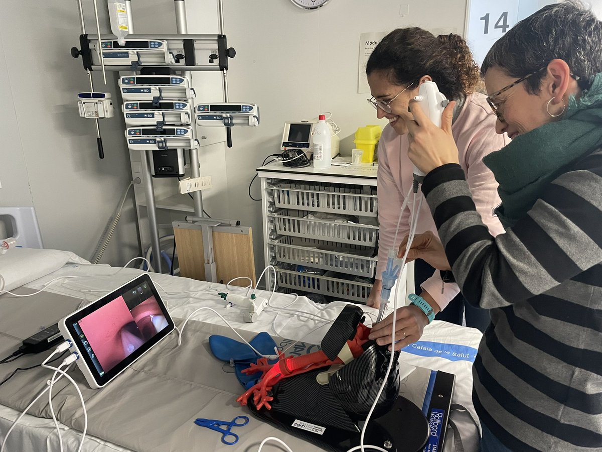 BroncoscopiaUCI's tweet photo. Hemos podido probar también en el BadaFibro 2024 @hgermanstrias , el bloqueador endobronquial VivaSight, diseñado para la ventilación unipulmonar, @AmbuEurope.
-Fácil de colocar, ya incluye la conexión en Y para adaptar al TET y ventilación mecánica. @SOCMIC #broncoscopia #uci https://t.co/rYwN47rL8b