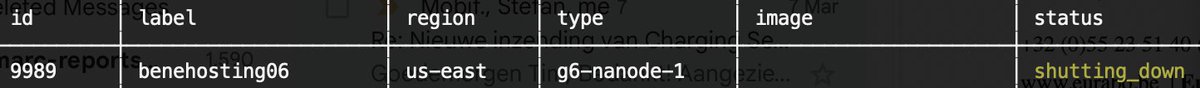timbert's tweet image. Shutting down what might be one of the oldest @linode servers around.  It was good having you !