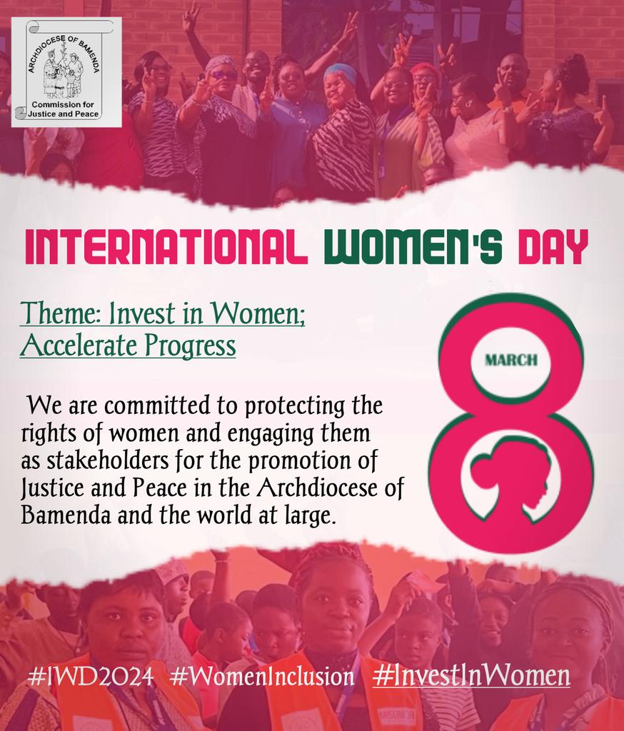 jps_bda's tweet photo. #IWD2024
We are committed to protecting the rights of women &amp; engaging them as stakeholders for the promotion of Justice &amp; Peace in the Archdiocese of Bamenda &amp; the world at large. @MaliMarthaNoel2 @LauraTufon @FajongA @UN_Women @Misereor @BerghofFnd @DefyhatenowWCA https://t.co/ReZXbKfdbe