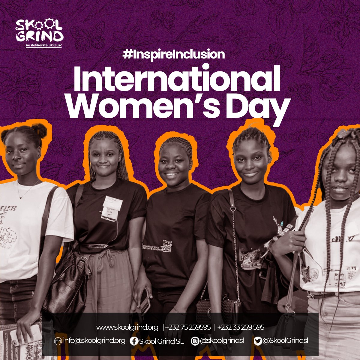 SkoolGrind's tweet photo. Happy International Women's day to all the incredible women and girls around the world!.
.
This year's theme, 'Inspire Inclusion,' reminds us of the importance of embracing diversity and creating spaces where every woman feels valued and empowered.
#iwd2024 #InspireInclusion2024 https://t.co/0Gqto71mtR