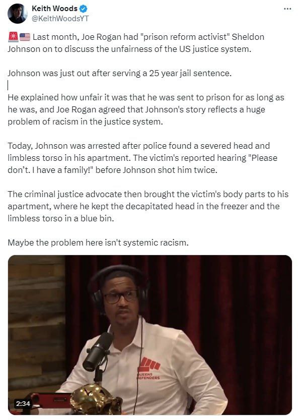 MrDWindsorAndMe's tweet photo. All U Bleeding Hearts esp; you>fools in Vermont!
READ IT ! #SheldonJohnson @foxnewsalert This should be ALL OVER the News!
@HouseGOP 

Black man complains about racist prison system, found with severed head &amp; limbs>murder.
https://t.co/7itehf1Ceh https://t.co/dmJrqDVZiV