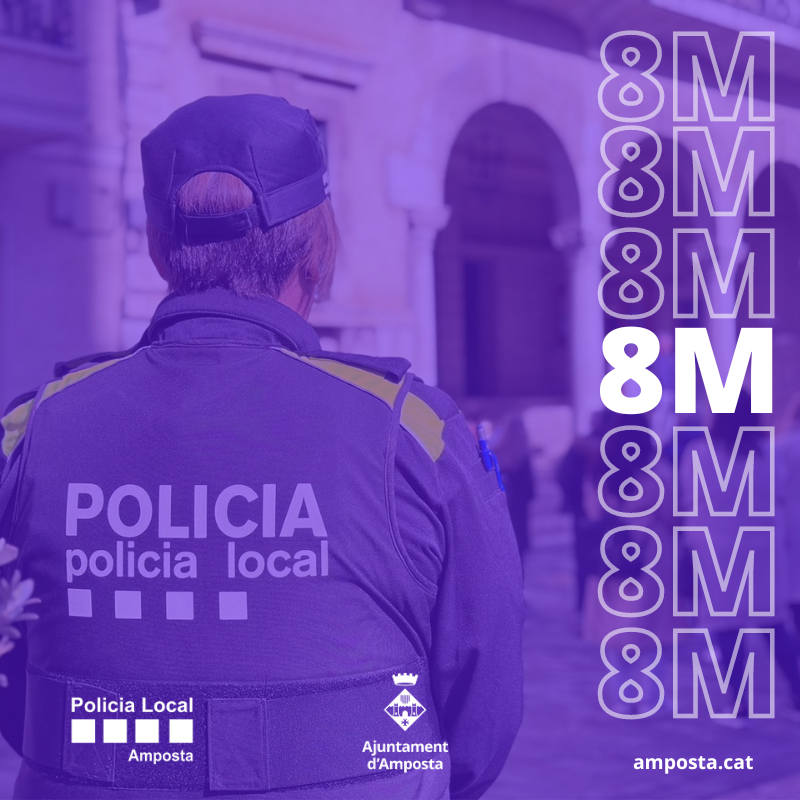 🙋🏽‍♀️ IGUALTAT | Commemorem el 8M posant en valor la tasca que fan totes les dones que formen part del cossos de seguretat i emergències de la nostra ciutat i del país.  
 
Seguirem treballant per feminitzar el cos policial.  
 
#8M #TransformemAmposta #TransformacióComunitària