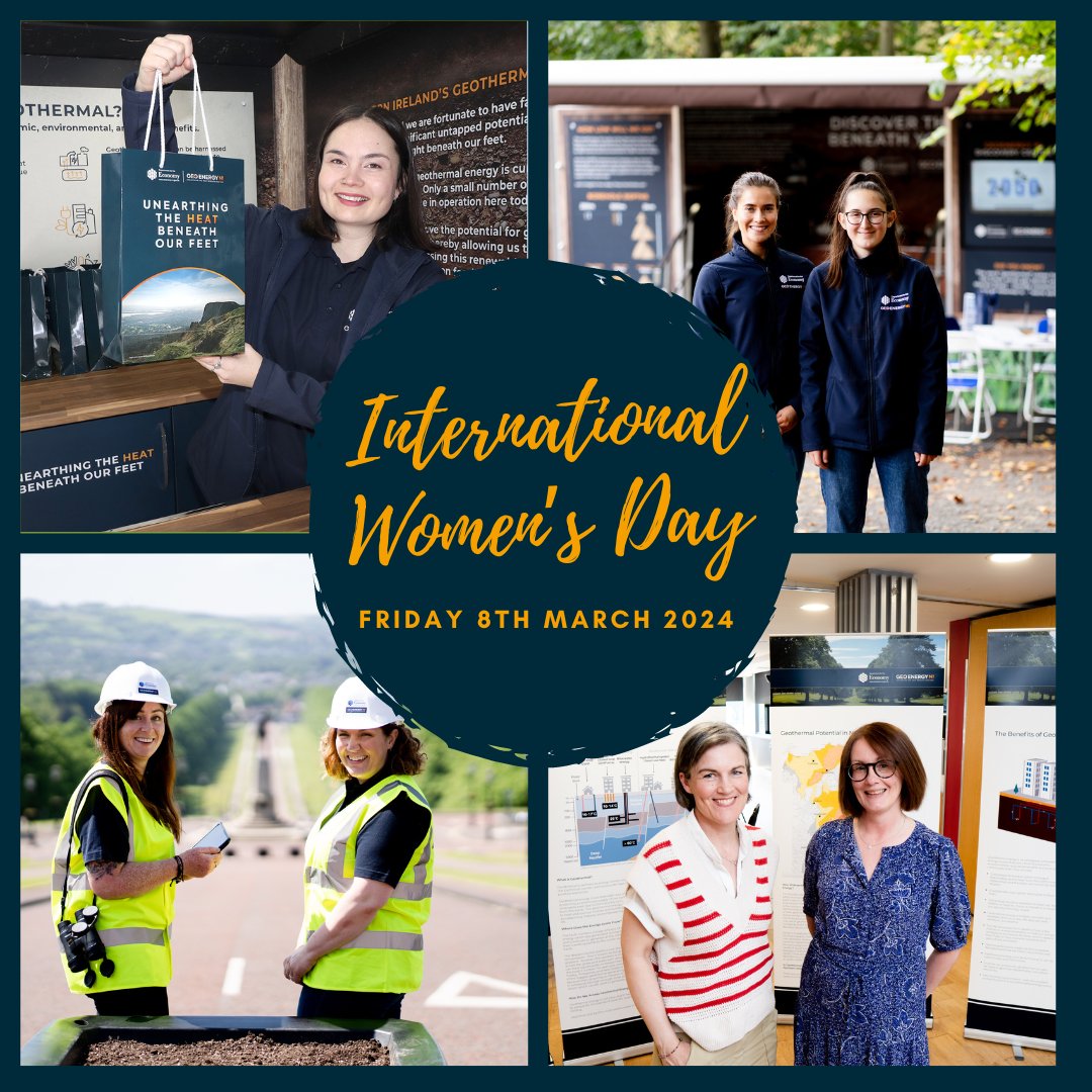 This International Women’s Day, we would like to shine a spotlight on the incredible women and fantastic role models on the GeoEnergy NI team who are showcasing the power of geothermal energy, including staff from @Economy_NI @GeoSurveyNI and @TetraTechEurope We value