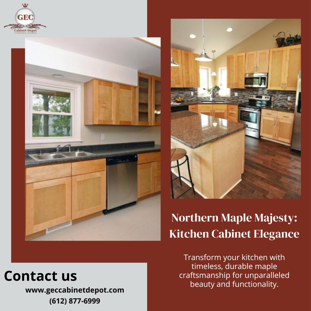 GECCabinet's tweet photo. Elevate your kitchen's aesthetic and practicality with our Northern Maple Majesty cabinets. These pieces blend durability with elegance, ensuring a timeless look that complements any décor. Upgrade your kitchen today. Contact us: https://t.co/wb8CvWFksF
#NorthernMaple https://t.co/IQfy39mh1R