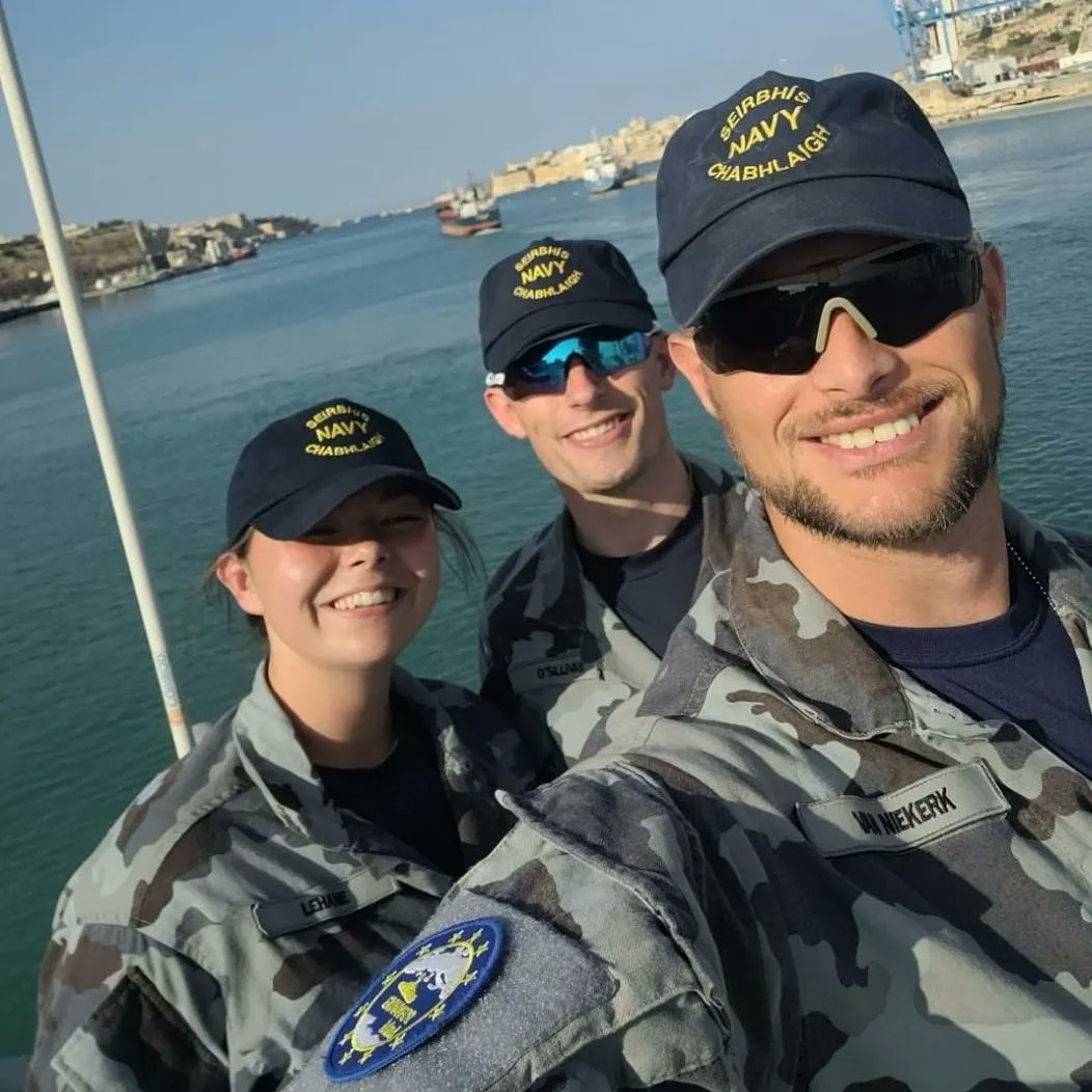 The Irish Naval Service proudly serve Éire, the goddess of sovereignty. On International Women's Day we celebrate our formidable serving women & those that paved the way. The women of the INS continue to make successful strides in their wake at home and overseas. #navy #bemore