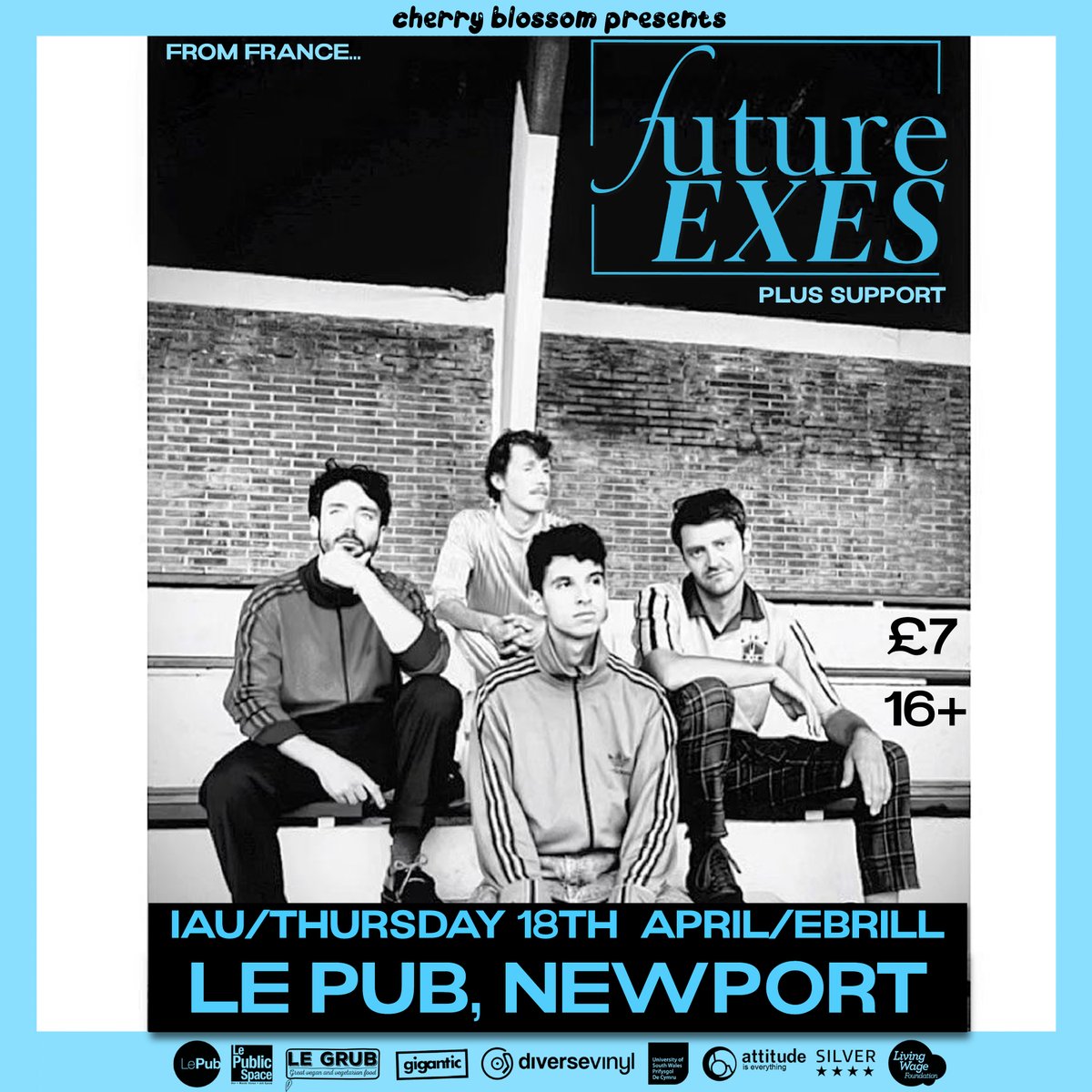 👏 Just announced 👏 Future Exes are playing Le Pub on Thursday 18th April 2024! All the way from Lille, France, Future EXES are a power-pop quartet with a lot to prove. Their distinct sound is influenced by the likes of Weezer, Sonic Youth and The Pixies. They've already got