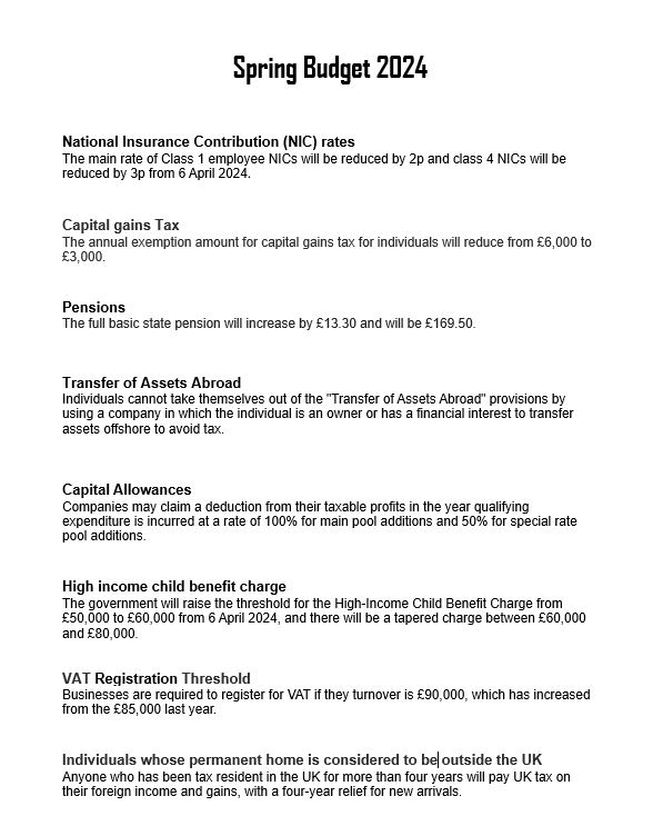 IntegAccount's tweet image. Spring Budget 2024

The Chancellor of the Exchequer Jeremy Hunt has delivered his Spring Budget 2024, find all key information Integrity Accountancy Services has summarised for you! #SpringBudget2024 #FinancialNews #IntegrityAccountancyServices