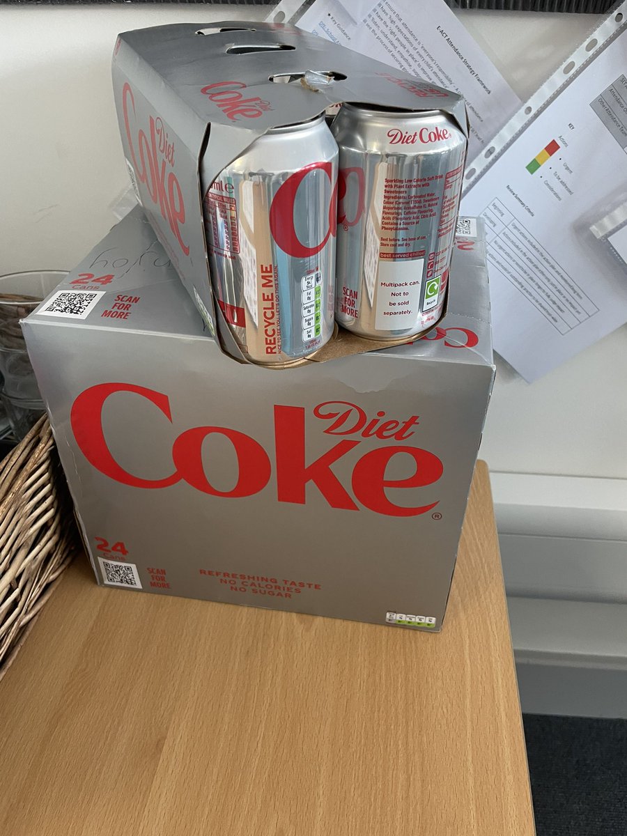 When you ask someone to get you a @DietCoke because it’s Friday and has been a tough week 😊 #teamspirit