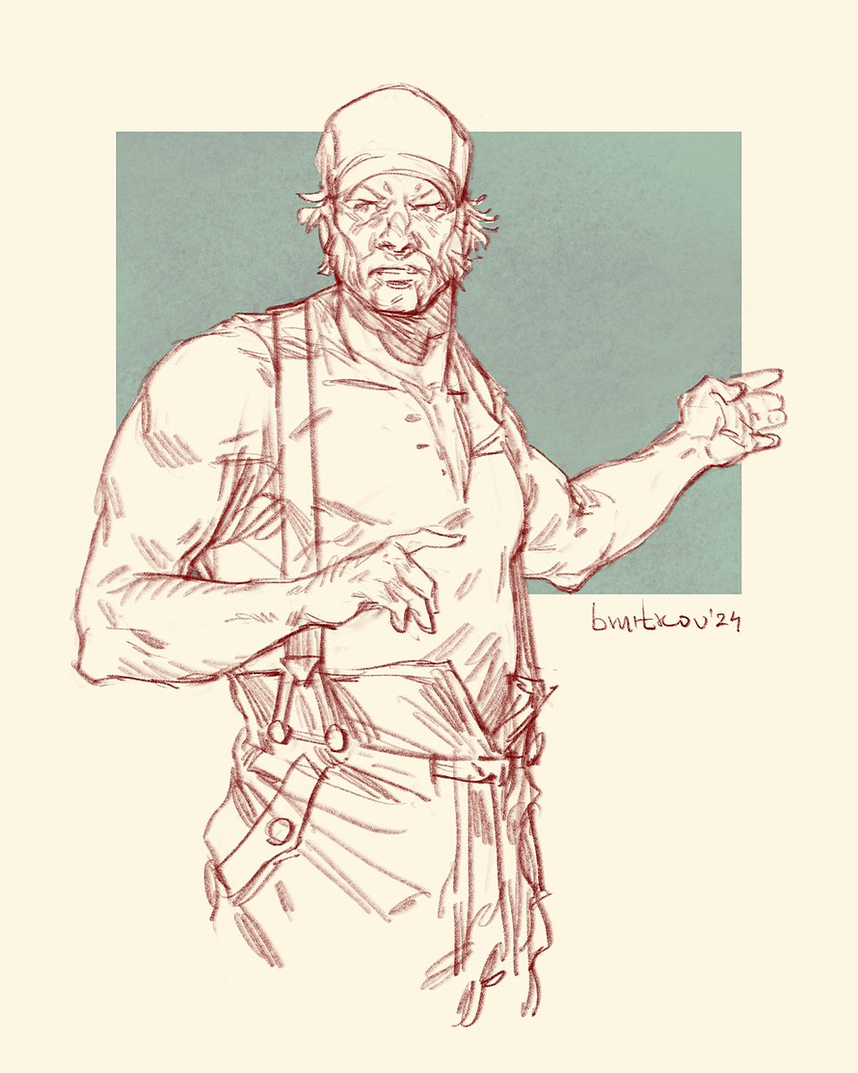inkgnition's tweet photo. Another warmup session - some worried fisherman, don't ask... #inkgnition #dailysketches #procreateart #warmupsessions #characterdesign #humanartist #noai https://t.co/0WYh5OhzlQ