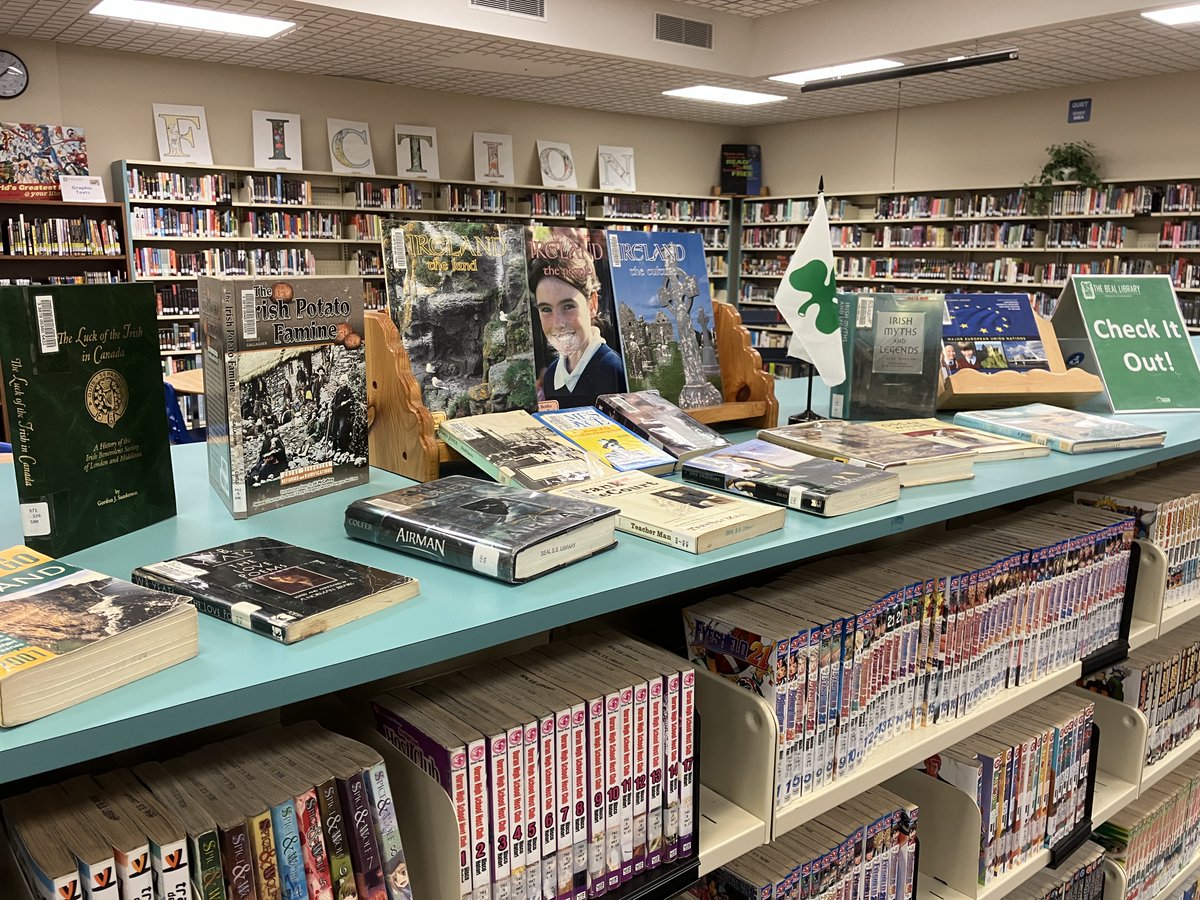 BealLibrary's tweet image. It's Green Day @HBBeal and we're celebrating everything green! 🍀 Let's give a click 'o the heels to the Emerald Isle 🇮🇪 and acknowledge their amazing contributions to the world. Check it out! May luck 🌈🪙 be with you today (and the 17th 🗓️)! @TVDSB