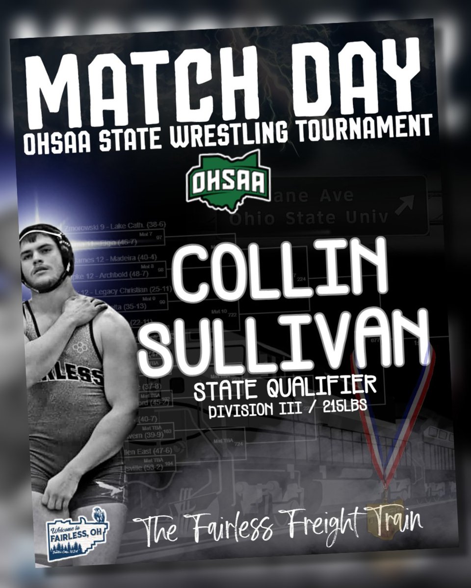 FHSSportsMedia's tweet photo. MATCH DAY
🏆 OHSAA State Wrestling Tournament
🆚 Zach Babiczuk (Malvern)
📍 The Schottenstein Center
⌚️ 1:30pm (est. time) 
https://t.co/QEdVuIsigi https://t.co/YqUe2Amg2k