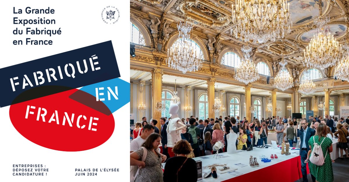 Appel à candidature ! 📢
Quels seront les prochains ambassadeurs bretons à la grande exposition du Fabriqué en France ?
Pour cette nouvelle édition les entreprises ont jusqu’au 17 mars pour déposer leur dossier de candidature.
+ d’infos 👉 bit.ly/3TsHpic