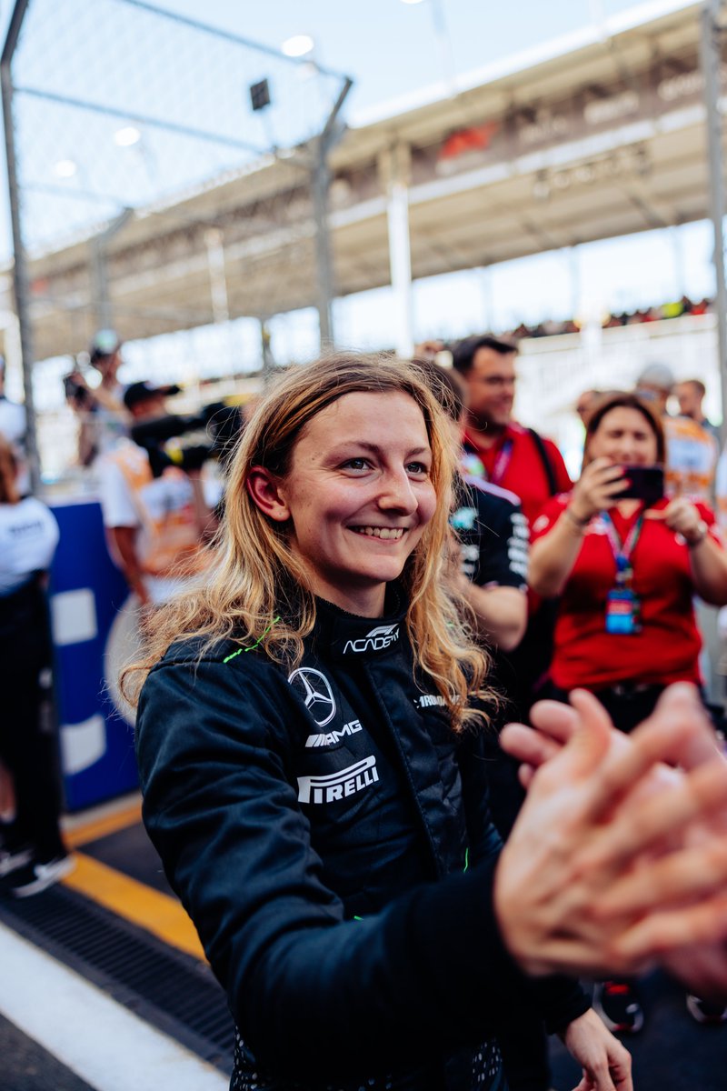 Doriane doing us proud on her first-ever @F1Academy win 🏆 So great to see another one of our Junior drivers making their mark. What a start to Doriane's 2024 season 👊