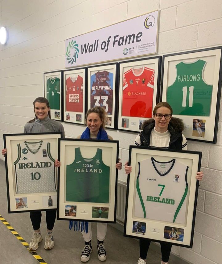 What great role models we have for our students in GCC. 3 irish Internationals - Ms.Rockall (Basketball) Ms.Hegarty (Athletics)and Ms.Dwyer (Basketball) - all of whom are inspirations for our next generation of athletes within our school 👏