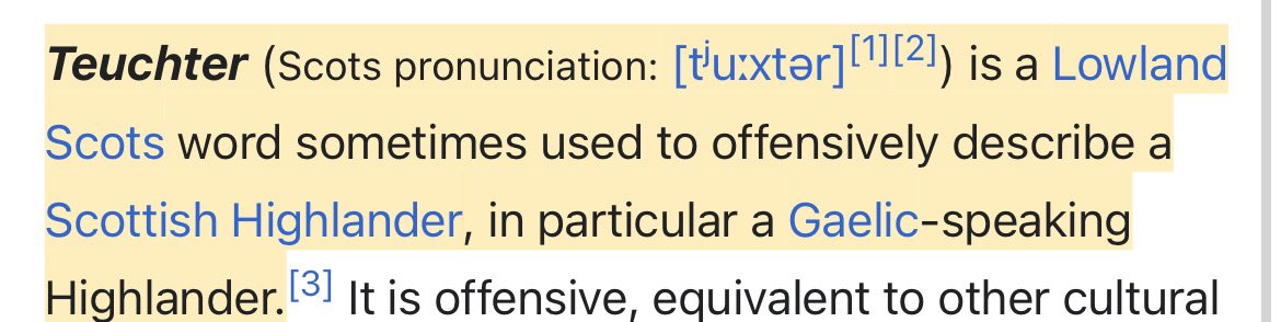 @kev_bhoy_ @robert87056 Funny how Glasgow call Edinburgh Teuchters when that’s a word we use for those in the Highlands 🤣

@PMcyoloswag is always calling me a teuchter 🤣🤣