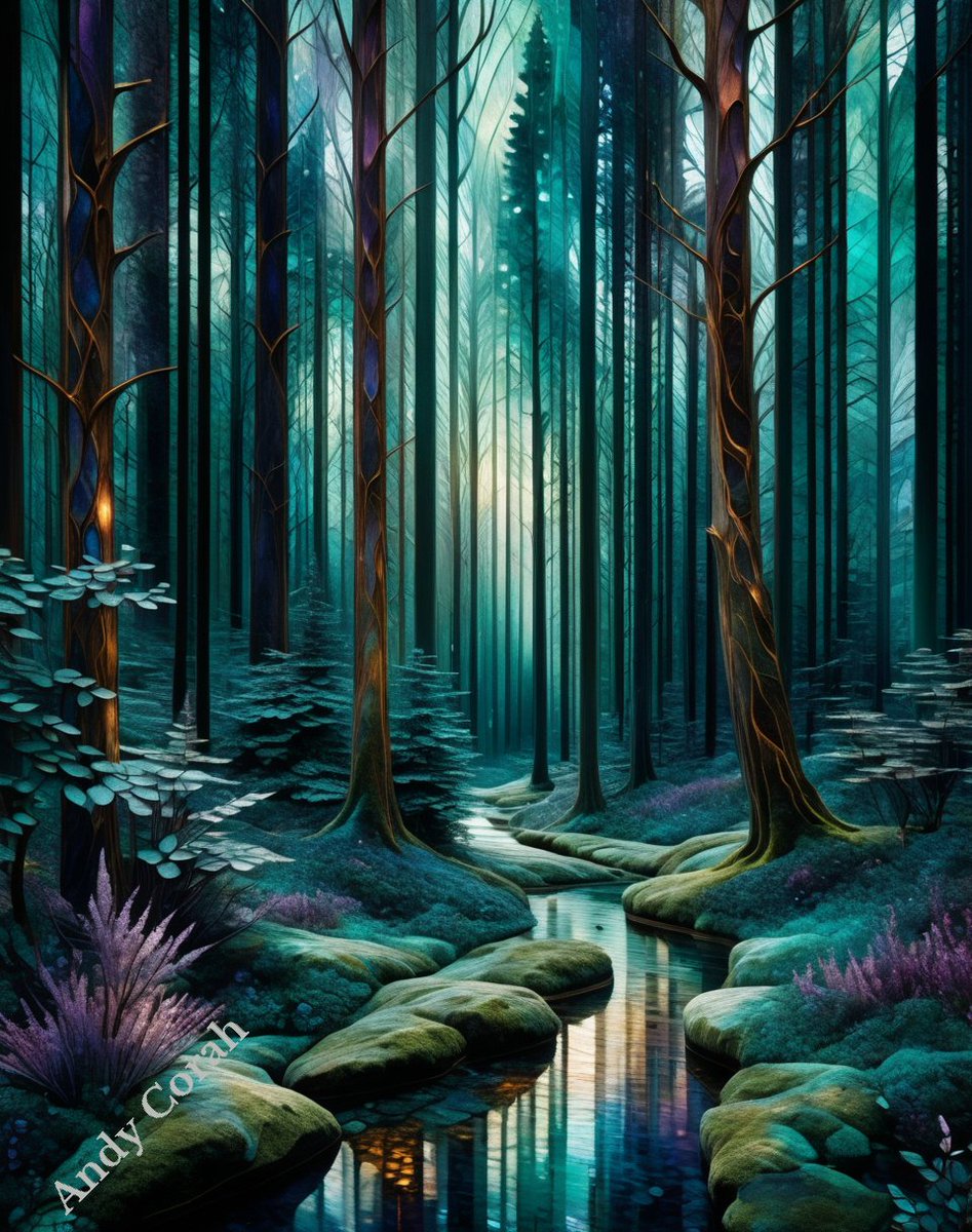andy_corah's tweet photo. Title: "Enchanted Canopy: A Forest Symphony
#fridayfeeling #tgifeelgoodfriday #feelgoodfriday #ff #fridayday #image #nft #aiart #art #ai #digitalart #illustration #aiartwork #aiartworks #rt #painting #abstract #aiartis #aiartist #oilpainting #nature #geometric_art #PatternsDay🙂 https://t.co/Ddy7Emt7uz