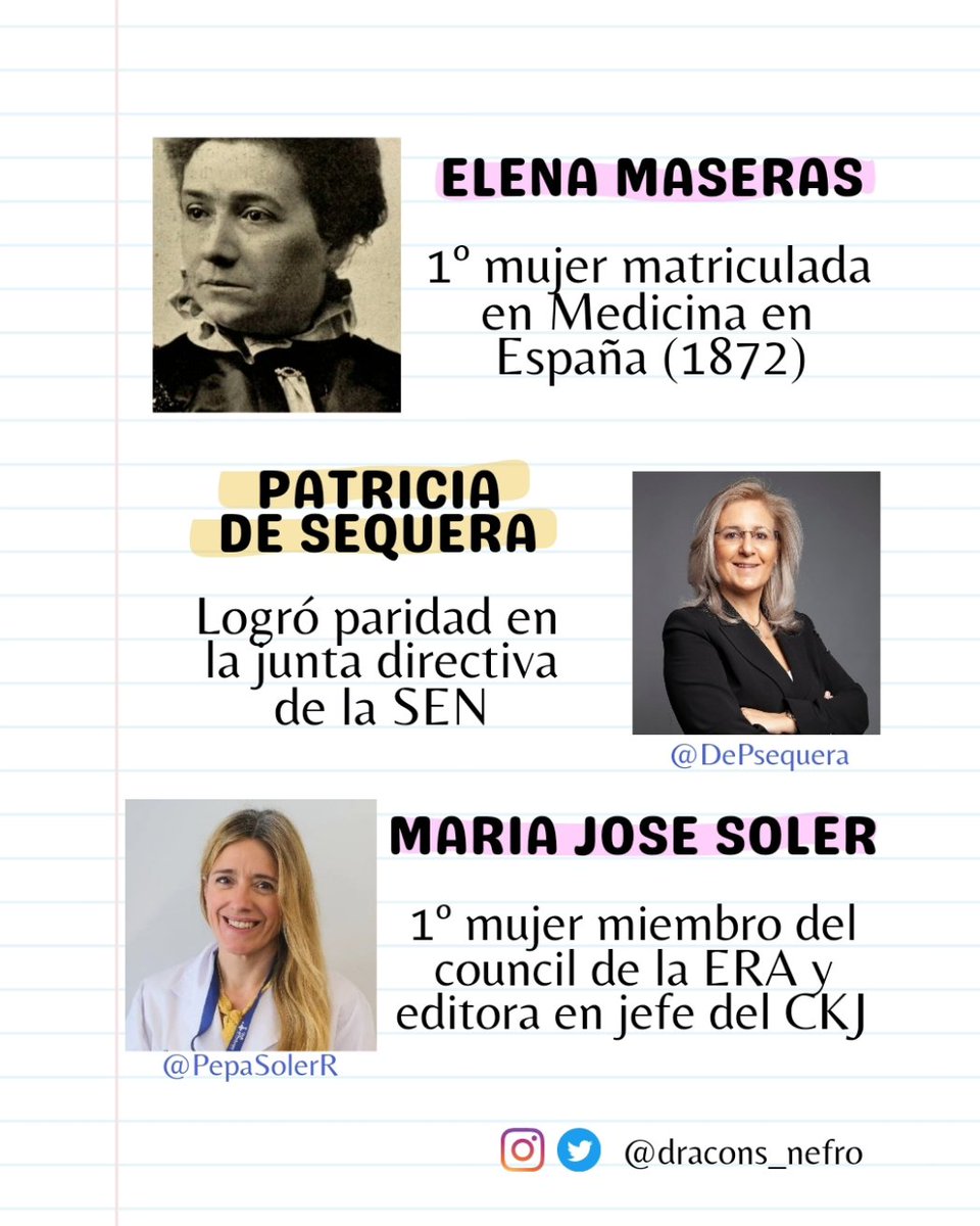 dracons_nefro's tweet photo. Feliz día internacional de la mujer ♀️

FUENTE: Garcia MS, Garcia-Prieto A, Yuste C. Mujeres pioneras en la Nefrología española. Nefrología. 2024;44(1);1-4

@DePsequera @PepaSolerR 

#DiaInternacionalDeLaMujer https://t.co/qKp3tlJOK8