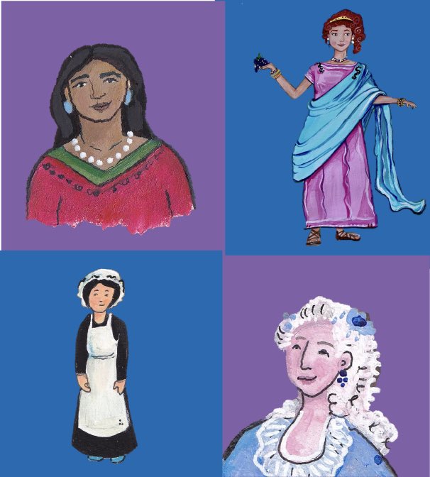 It’s #internationalwomensday and to celebrate I wanted to highlight some of the amazing women I have had the opportunity to illustrate with museums. So many talented, powerful and strong women. Thank you for being you. 
<a href="/gem_heritage/">GEM</a> #IWD24