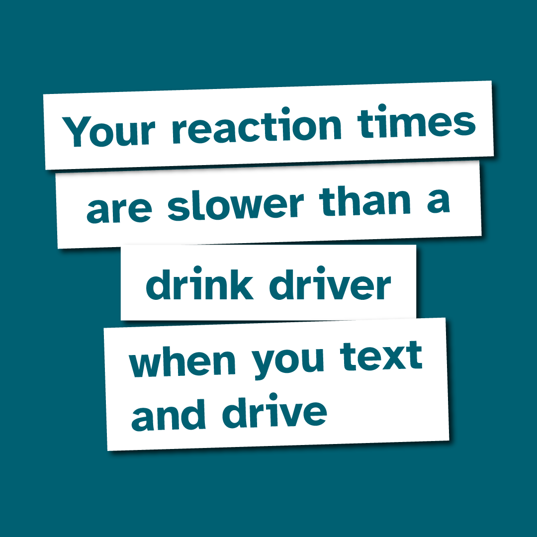 Your reaction times are slower than a drink driver when you text and drive? Nobody thinks it will happen to them, but all it takes is a split second. If you're distracted, you won't react in time. 👉somersetroadsafety.org/fatal-five/ #FatalFive @ASPolice @ASPRoadSafety @DSFireUpdates