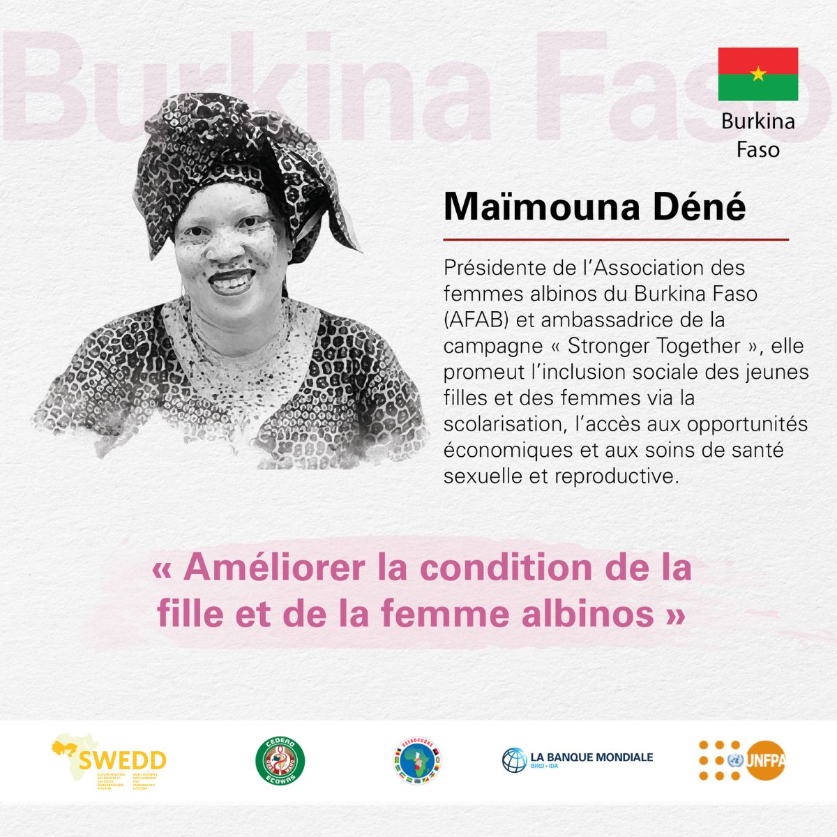 swedd_africa's tweet photo. Ce livre présente les histoires captivantes de 54 personnes - filles, femmes et hommes - vivant dans les zones de projet SWEDD qui mettent en lumière concrètement l'impact du projet sur leur vie quotidienne.
Par ici 👉🏿https://t.co/zNBJAC1zZn
@UNFPABF @UNFPA_WCARO
#SweddEnAction https://t.co/e5NJ1iyakM