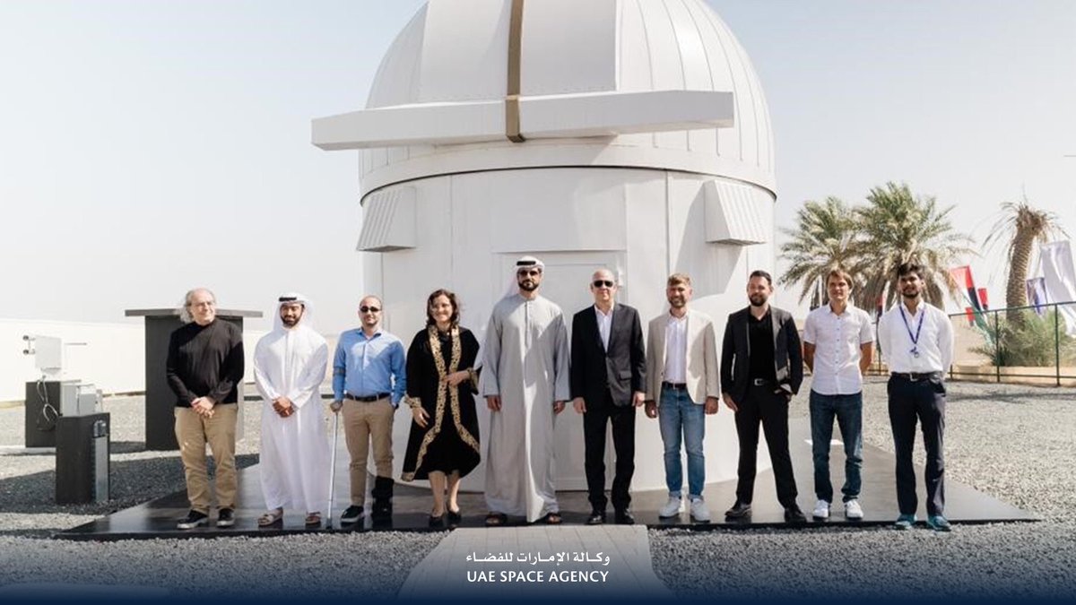 uaespaceagency's tweet photo. افتتح معهد الابتكار التكنولوجي، محطة أبوظبي الأرضية الكمومية الضوئية في مرصد السديم الفلكي، الأولى من نوعها بدولة الإمارات، لتطوير الاتصالات الضوئية الآمنة بالفضاء، ودمج أبوظبي في الشبكة العالمية لطاقة الكم.

سعداء في وكالة الإمارات للفضاء، بدعم هذه المبادرة، ونتطلع إلى نتائج التجارب الأولى للمحطة.

@TIIuae