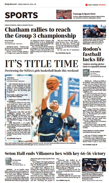 The Non-Public girls #NJHoops teams kick off championship weekend. Can <a href="/PJLadyLionBball/">Pope John Lady Lions Basketball</a> win its first Group title? Will <a href="/mcgirlshoops/">Morris Catholic Girls Basketball</a> bring home another? dailyrecord.com/story/sports/h… #DR <a href="/APSE_sportmedia/">APSE</a> <a href="/PJLionStrong/">PJ Lion Strong</a> <a href="/Go_MC_Crusaders/">MC Athletics</a>